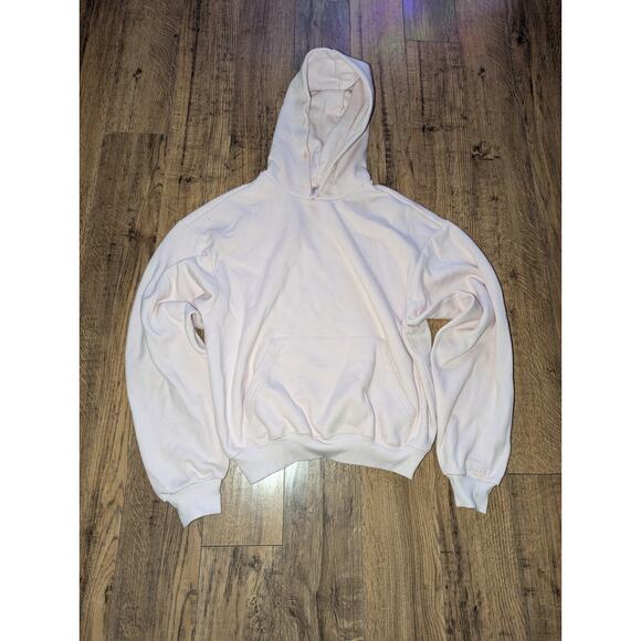 SKIMS Cotton Fleece Classic Pullover Hoodie Barely Pink Size Small - Picture 3 of 8